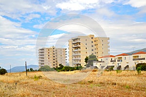 Residential buildings near Loutraki.