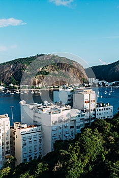 Residential buildings overlooking Botafogo Bay, Rio de Janeiro, Brazil photo