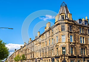 Residential buildings in South Leith district of Edinburgh