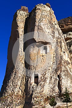 Residential caves in the mountains