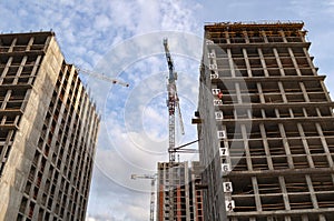 A residential complex under construction
