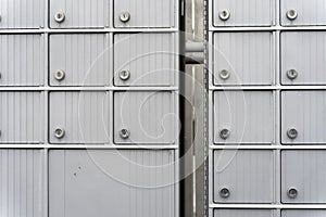 Residential developments Area postal boxes for mail and packages