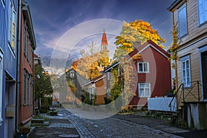 Residential district Bakklandet, Trondheim