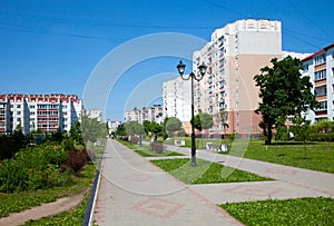 Residential district in Kaliningrad Russia.