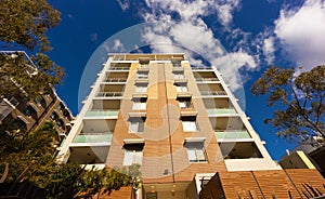 Residential high rise apartment building in inner Sydney suburb NSW Australia.