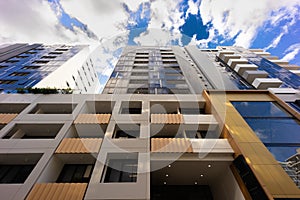 Residential high rise apartment building in inner Sydney suburb NSW Australia.