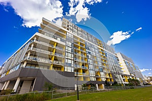 Residential high rise apartment building in inner Sydney suburb NSW Australia.