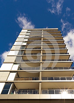 Residential high rise apartment building in inner Sydney suburb NSW Australia.