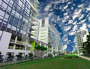 Residential high rise apartment building in inner Sydney suburb NSW Australia.