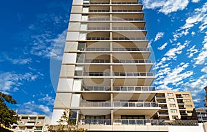 Residential high rise apartment building in inner Sydney suburb NSW Australia.