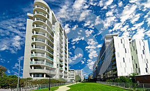 Residential high rise apartment building in inner Sydney suburb NSW Australia.