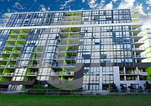 Residential high rise apartment building in inner Sydney suburb NSW Australia.