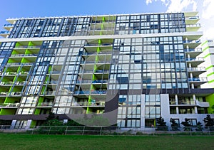 Residential high rise apartment building in inner Sydney suburb NSW Australia.