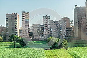 Residential high-rise buildings in Cairo