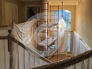 Residential home interior painting restoration