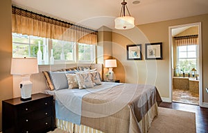 Residential Model Home Master Bedroom