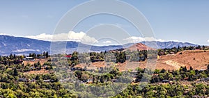 Residential Homes on top of a hill.