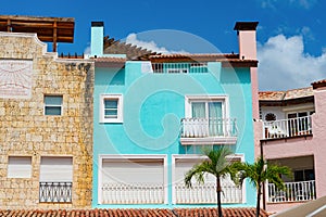 residential house building facade. house building stoop. photo of house building.