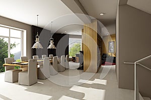 Residential house interior