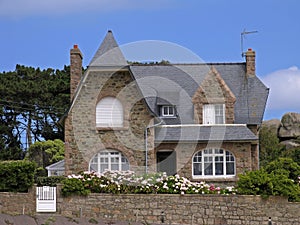 Residential house in Ploumanach, Brittany, France