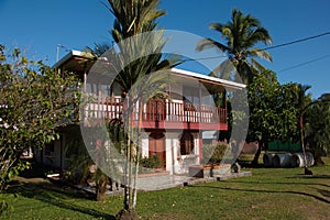 Residential house in the village Tortuguero in Costa Rica