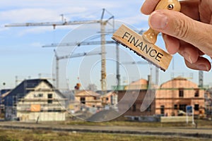 Residential houses under construction