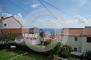 Residential Houses with View onto Old Town of Dubrovnik, Croatia