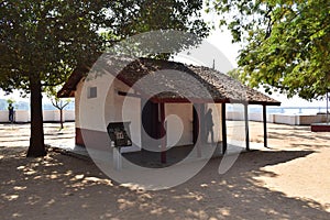 Residential Hut of Vinoba and Mira at Sabarmati Ashram photo