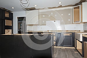 Residential kitchen under condtruction