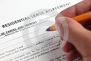 Residential lease agreement