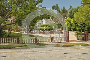 Residential mansion and grounds in San Marino California