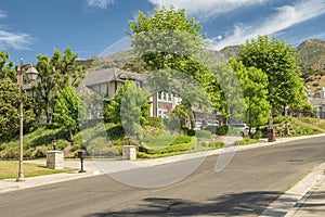 Residential neighborhood in Monrovia California