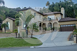 Residential neighborhood in Monrovia California photo
