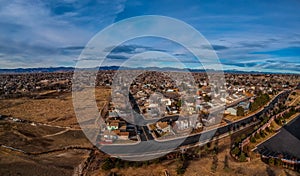 Residential neighborhood in north Denver Colorado