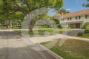 Residential neighborhood in San Marino California