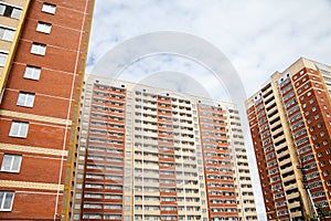 Residential new high-rise buildings in a modern area