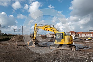 Residential Preparation: Backhoe in Action