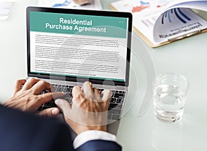 Residential Purchase Agreement Insurance Concept