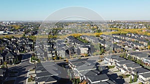 Residential suburbs in Calgary