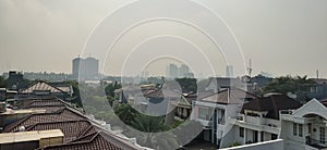 residential view in the city of Jakarta
