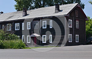 Residential wooden house.