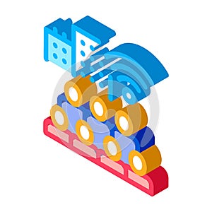 Residents Connect Wi-Fi isometric icon vector illustration