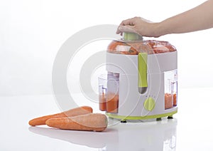 Residue and fiber separator machine on white background