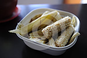 Residue of sweet corn