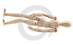 Resigned man pure white background