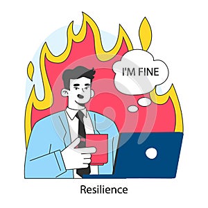 Resilience. Mental or emotional strength, psychological grit. Strong confident