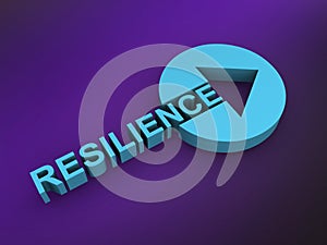 resilience word on purple