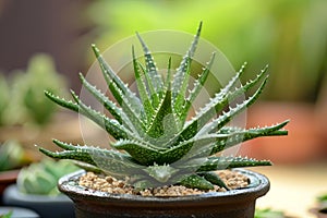 Resilient Aloe vera pot. Generate Ai