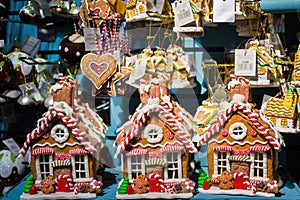 Resin Light Up Gingerbread Houses