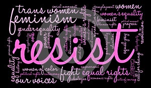 Resist Word Cloud